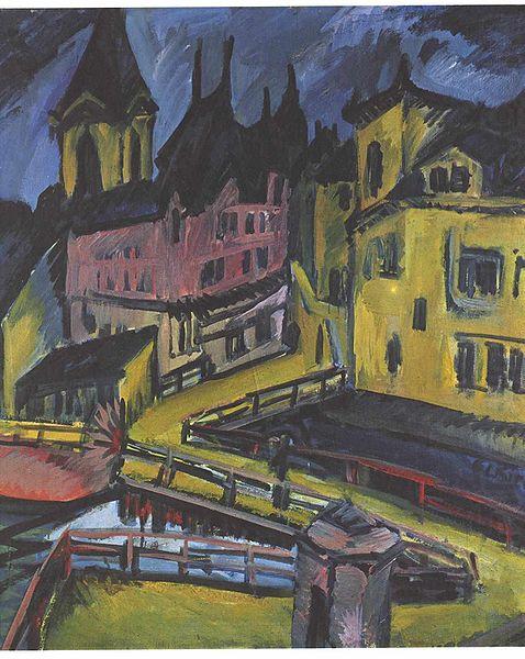 Pfortensteg in Chemnitz, Ernst Ludwig Kirchner